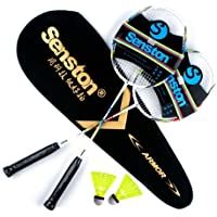 Los mejores  - Senston Raquetas de Bádminton-Unisex Adulto Badminton Racket-Incluyendo bádminton Bolsa-2 raquetas-2 bádminton